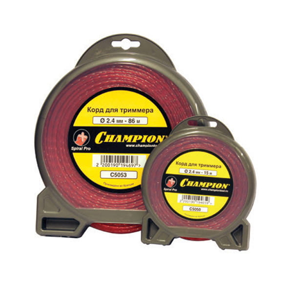 Корд триммерный Champion Spiral Pro 3.0 мм х 55 м (витой) C5054 - Корды ...