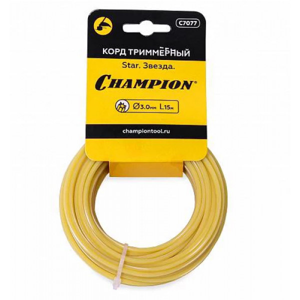 Корд триммерный Champion Star 3.0 мм х 15 м (звезда) C7077 - Корды в ...