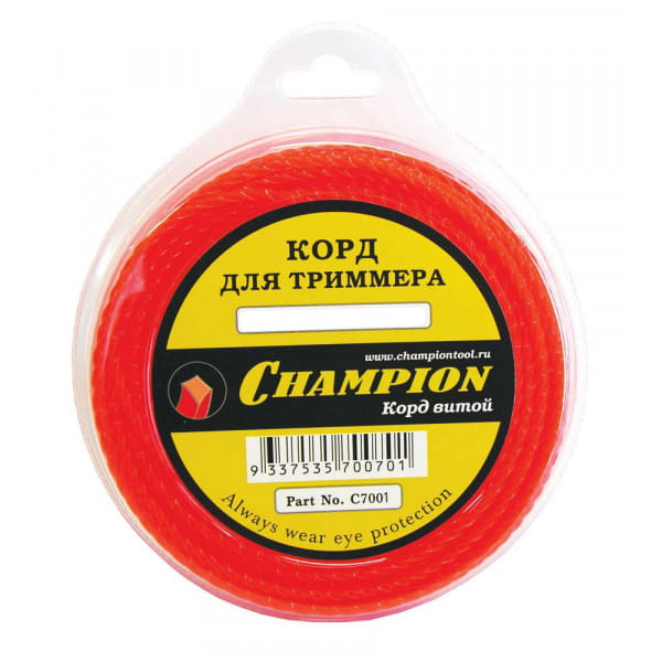 Корд триммерный Champion Twisted Square 1.6 мм х 15 м (витой квадрат ...